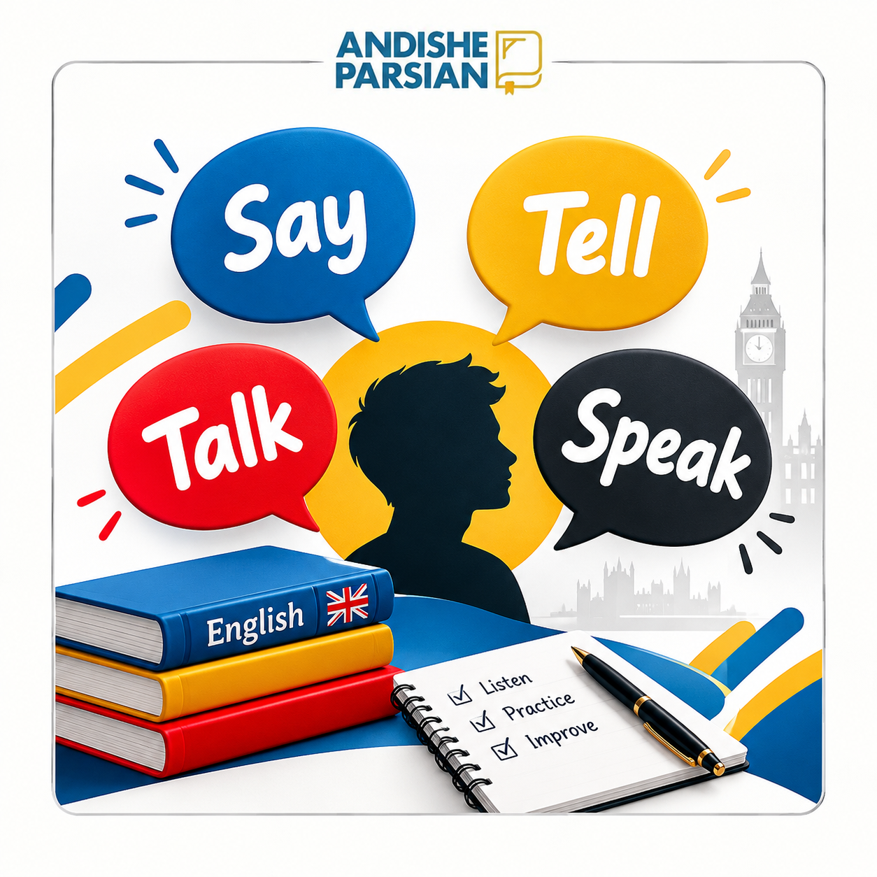 تفاوت Say، Tell، Speak و Talk در زبان انگلیسی